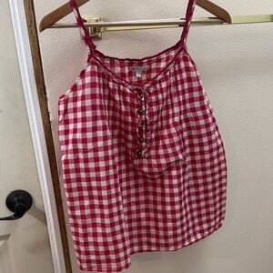 GAP Red and White Checkered vintage Camisole